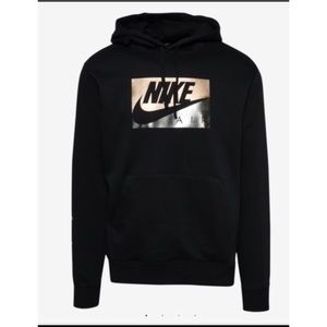 Nike Metallic WOMEN'S NIKE SPORTSWEAR METALLIC PRINT PULLOVER HOODIE